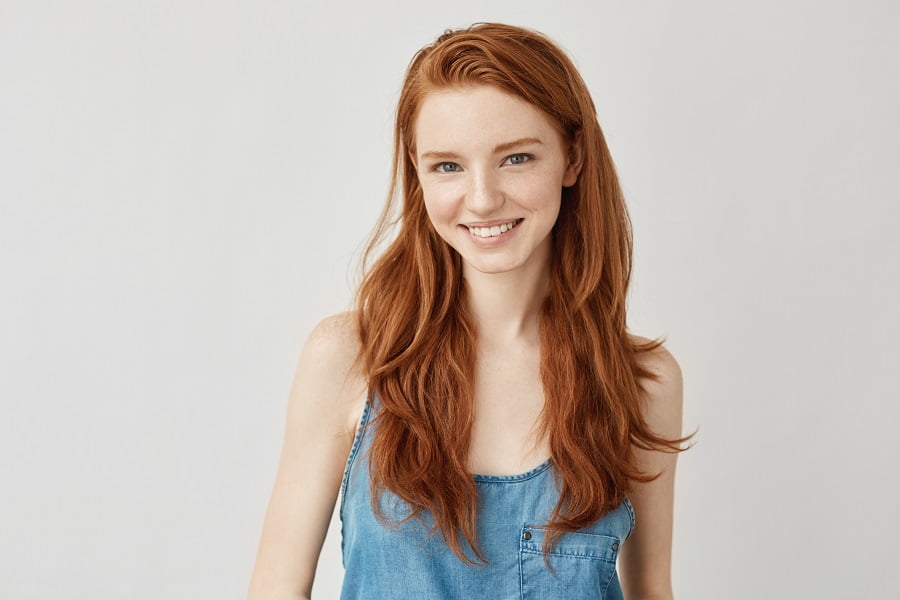 Happy cheerful ginger girl smiling | Dr. Leonard Grossman M.D. | NY